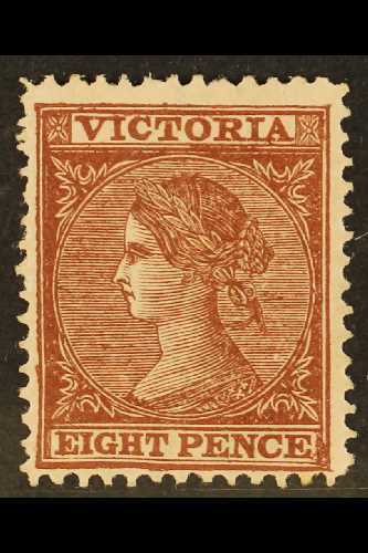 5257 VICTORIA 1867-81 8d Red-brown On Pink Perf 13, SG 137c, Fine Mint, Very Fresh. For More Images, Please Visit Http:/ - Other & Unclassified