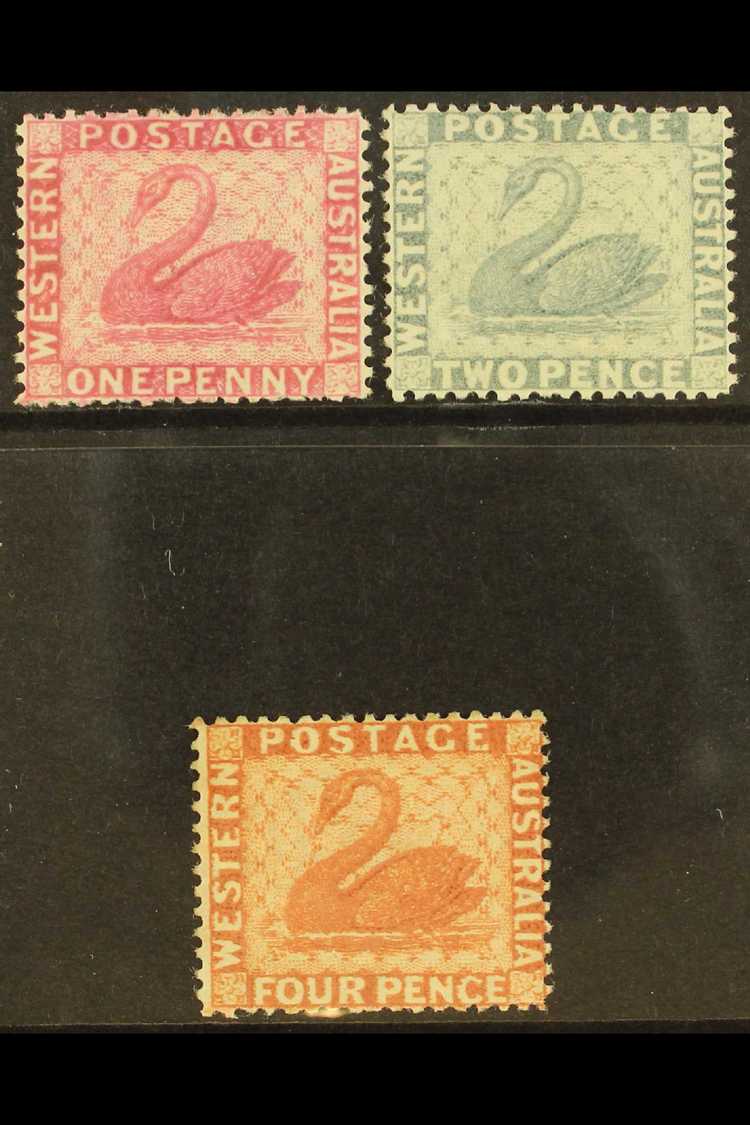 5317 WESTERN AUSTRALIA 1888 Complete Set, SG 103/05, Fine Mint, Very Fresh. (3 Stamps) For More Images, Please Visit Htt - Other & Unclassified