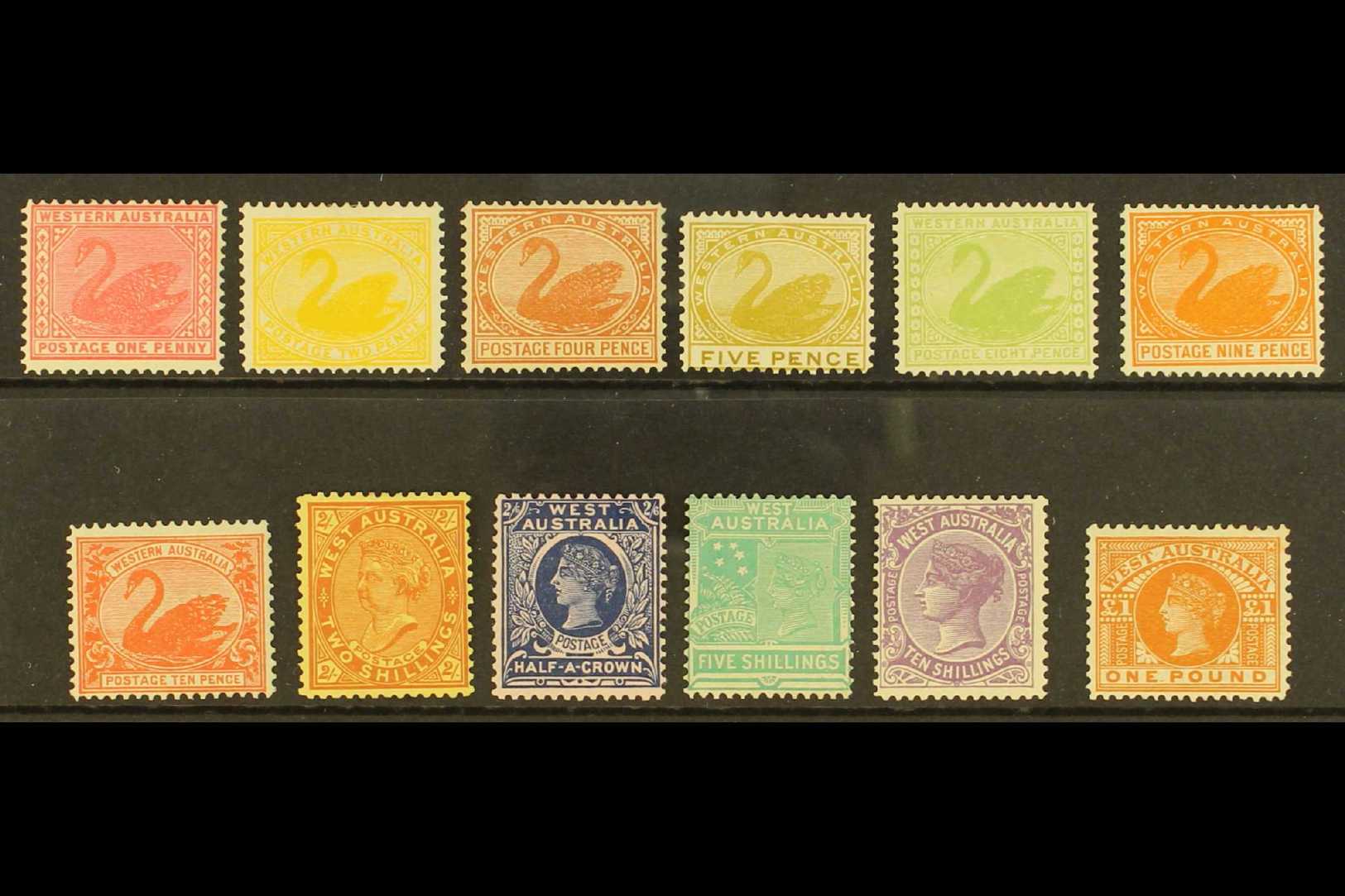 5319 WESTERN AUSTRALIA 1902-11 Perf 12½ Complete Set, SG 117/28, Fine Mint, Very Fresh & Attractive. (12 Stamps) For Mor - Other & Unclassified