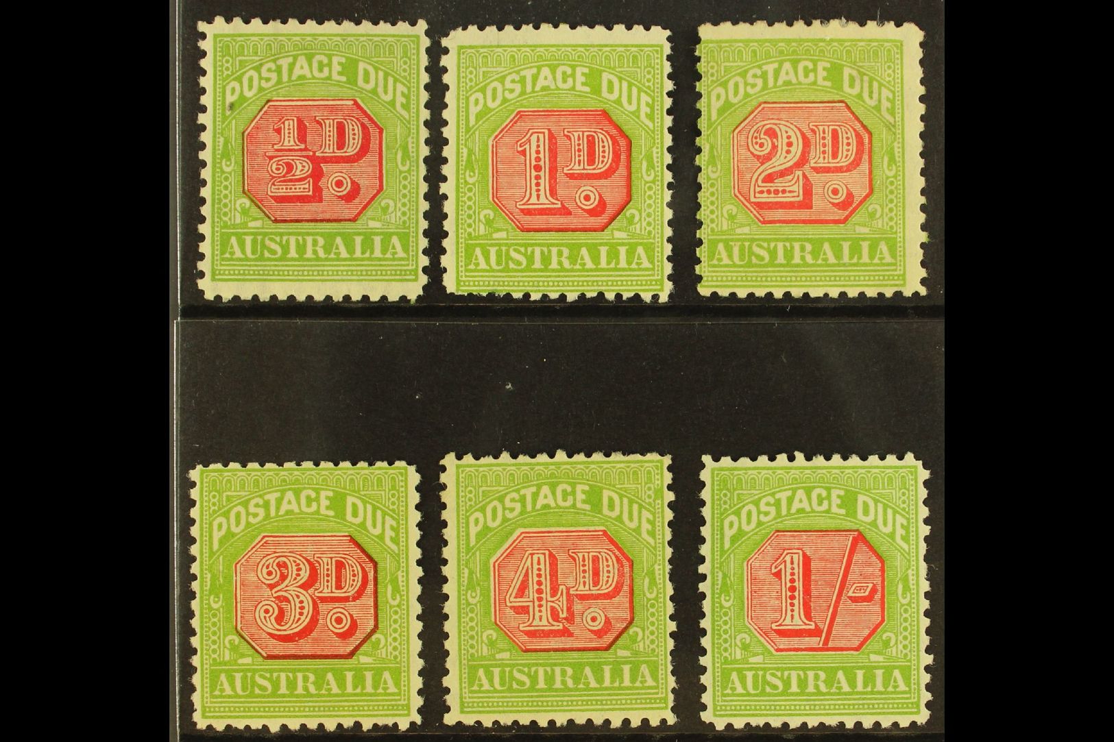5382 POSTAGE DUE 1931-36 Perf 11 Set Complete Less The 6d, SG D105/D109 Plus D111, Fine Mint. (6 Stamps) For More Images - Other & Unclassified