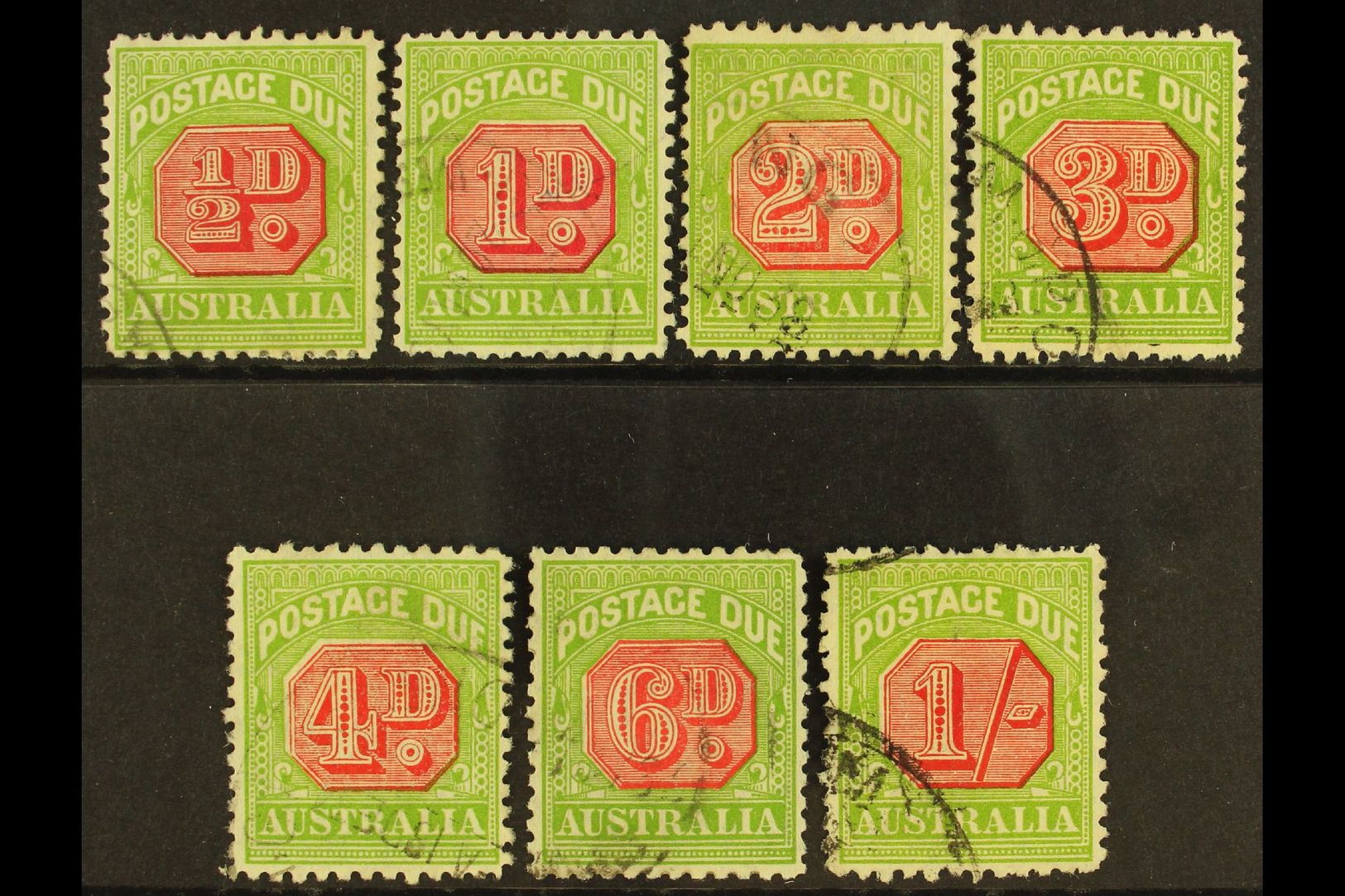 5386 POSTAGE DUE 1931-36 Complete Perf 11 Set, SG D105/D111, Fine Used. (7 Stamps) For More Images, Please Visit Http:// - Other & Unclassified