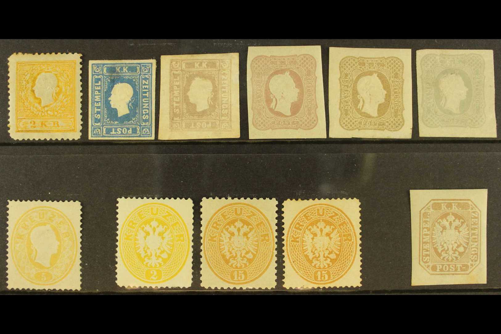 5423 OFFICIAL REPRINTS. 1884-1894 All Different Mint Selection On A Stock Card, Some Identified & Signed By Sorani. Some - Other & Unclassified