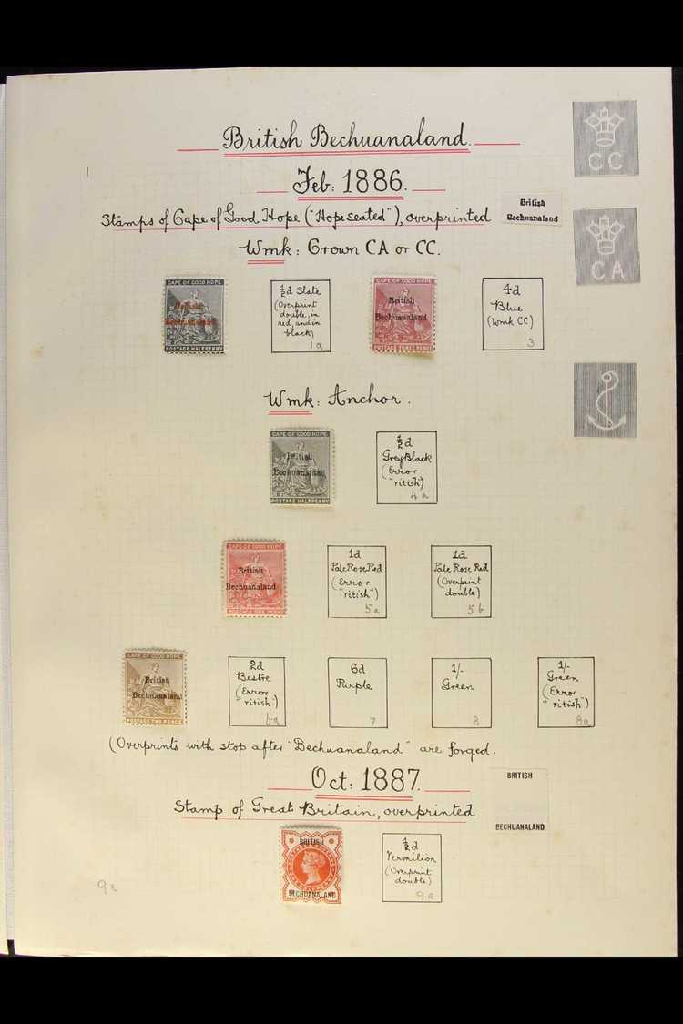 5489 1885-1949 OLD TIME COLLECTION Nicely Written Up On Leaves, Mint & Used Chiefly All Different Stamps, Inc 1885-87 Wm - Other & Unclassified
