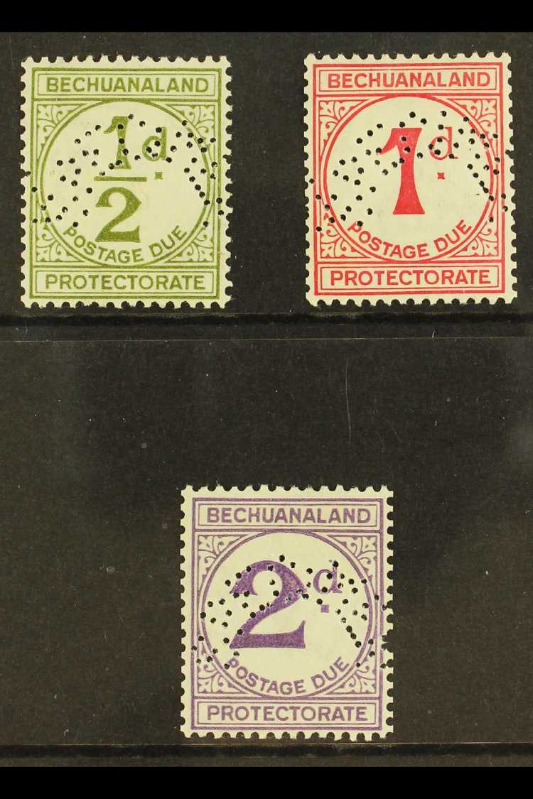 5505 POSTAGE DUES 1932 Set Complete, Perforated "Specimen", SG D4s/6s, Very Fine Mint. (3 Stamps) For More Images, Pleas - Other & Unclassified