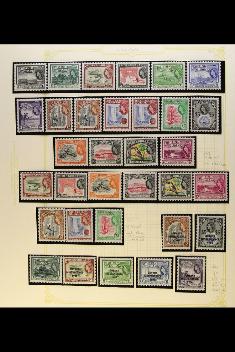 5580 1877-1986 MINT AND USED COLLECTION An Interesting Collection On Album Pages With Much That Is Never Hinged Mint, St - British Guiana (...-1966)
