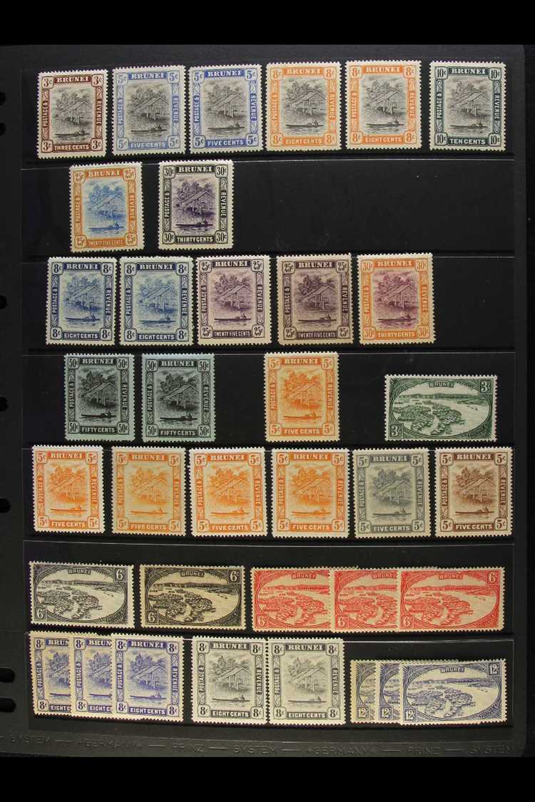 5624 1907-1975 MINT / NHM COLLECTION Presented On Stock Pages & Includes 1907-10 Range With Shades To 30c, 1908-22 Range - Brunei (...-1984)