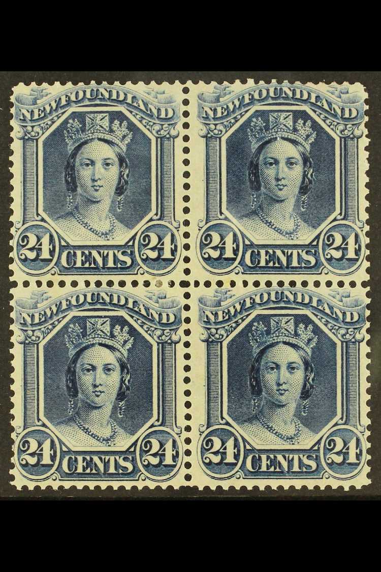 5683 1865 - 70 24c Blue Queen Victoria, SG 30 Superb Mint Block Of 4. For More Images, Please Visit Http://www.sandafayr - Other & Unclassified