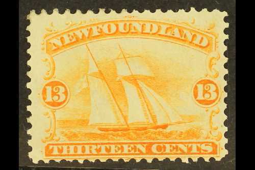 5685 1865 13c Orange Yellow, Schooner, SG 29, Very Fine And Fresh Mint. For More Images, Please Visit Http://www.sandafa - Other & Unclassified