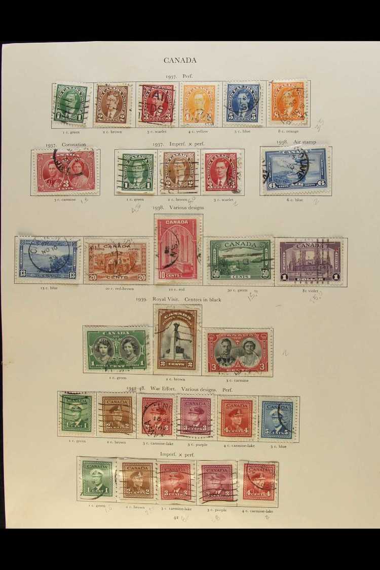 5759 1937-52 ALL DIFFERENT USED COLLECTION A King George VI Collection On Printed Album Pages Complete For The Postage A - Other & Unclassified