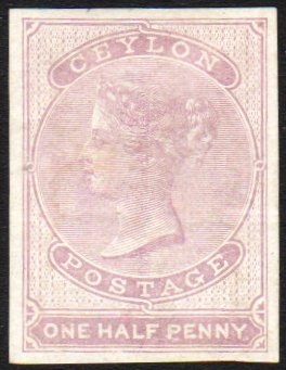 5789 1857 ½d Dull Mauve, Imperf, SG 17, Very Fine And Fresh Mint. For More Images, Please Visit Http://www.sandafayre.co - Ceylon (...-1947)