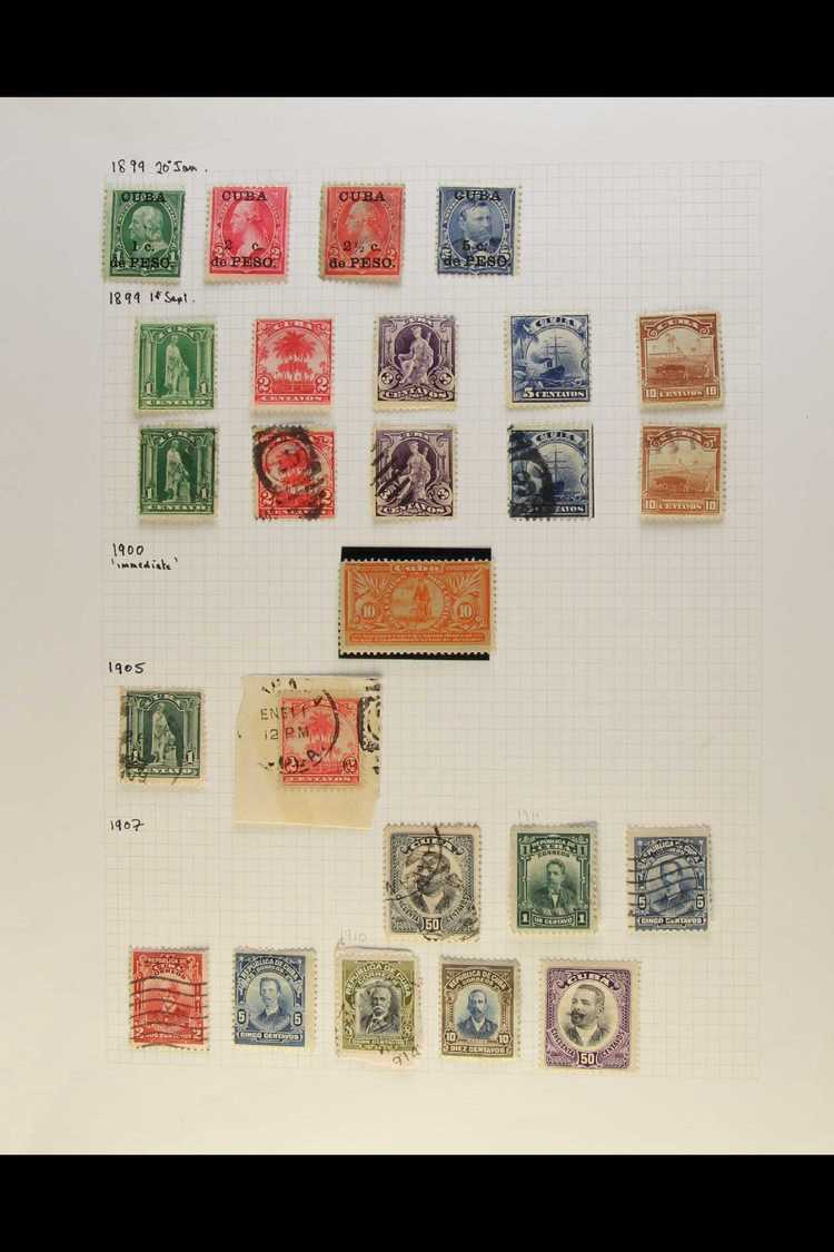 5897 1899-1969 MINT AND USED COLLECTION Includes 1899 Surcharges On United States 1c On 1c Mint X3, 2c On 2c Mint X3, 5c - Other & Unclassified