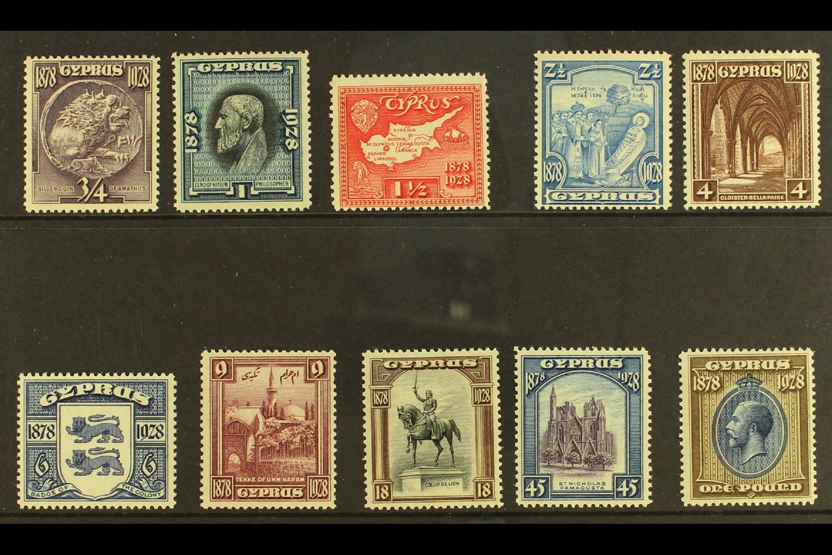 5912 1928 50th Anniversary Of British Rule Complete Set, SG 123/132, Very Fine Mint (10 Stamps) For More Images, Please - Other & Unclassified