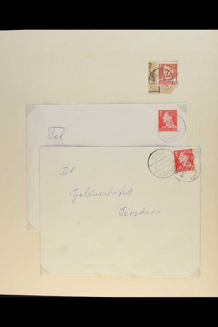 6038 POSTMARKS AND COVERS 1919 To 1970's Collection Of Danish Stamps, Stamps On Pieces And Stamps On Covers Displaying A - Faroe Islands