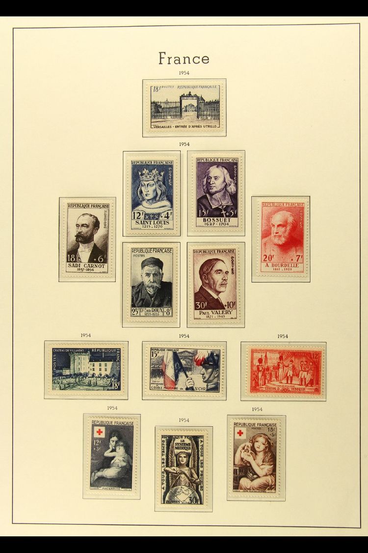 6087 1950-1959 ALL DIFFERENT NEVER HINGED MINT COLLECTION On Hingeless Printed Leaves. With A High Degree Of Completion - Other & Unclassified