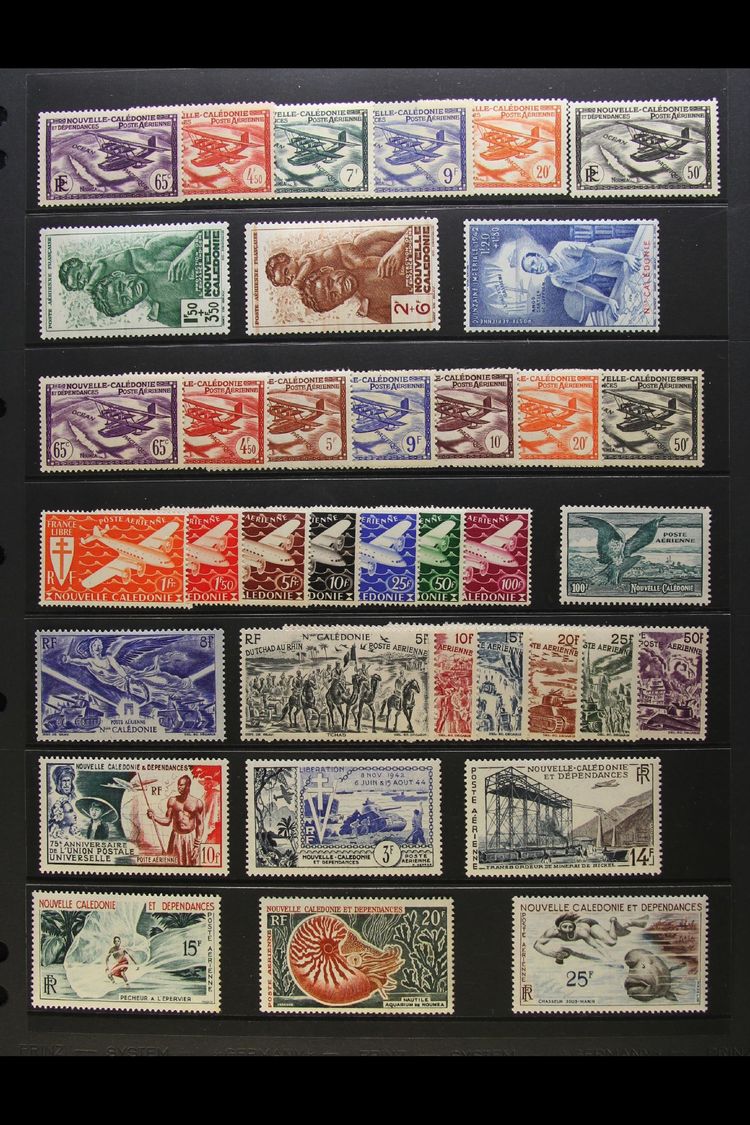 6246 NEW CALEDONIA 1938-79 FINE MINT AIR POST COLLECTION Presented On Stock Pages, Never Hinged From 1972-1979. Lovely Q - Other & Unclassified