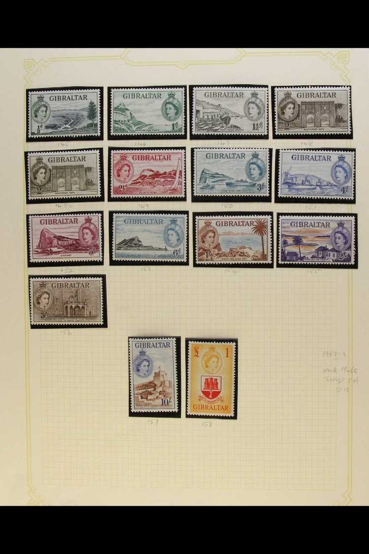 6404 1953-1983 COMPREHENSIVE VERY FINE MINT COLLECTION On Leaves, All Different, Almost COMPLETE For The Period, Inc 195 - Gibraltar