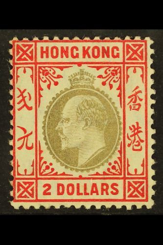 6490 1904 $2 Slate And Scarlet, Ed VII Wmk MCA, SG 87, Very Fine And Fresh Mint. For More Images, Please Visit Http://ww - Other & Unclassified
