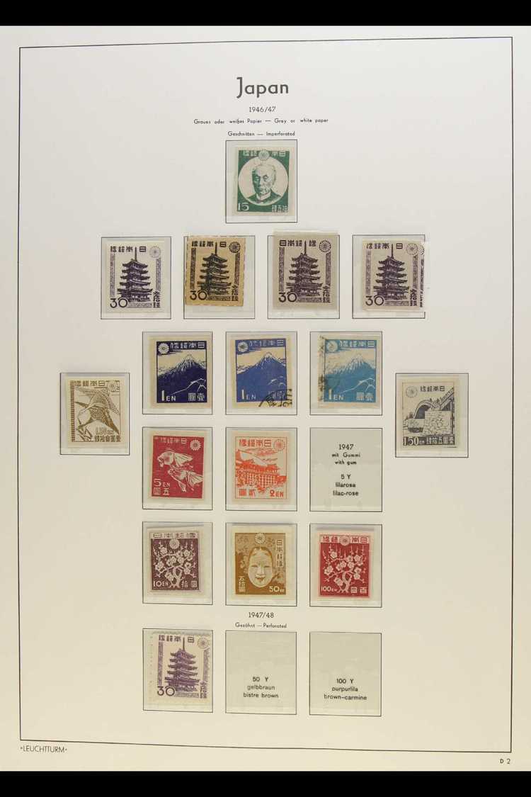 6825 1945-50 DEFINITIVES A Mostly Mint Collection On Printed Album Pages Which Includes 1945-48 Complete Imperf Set Plus - Other & Unclassified