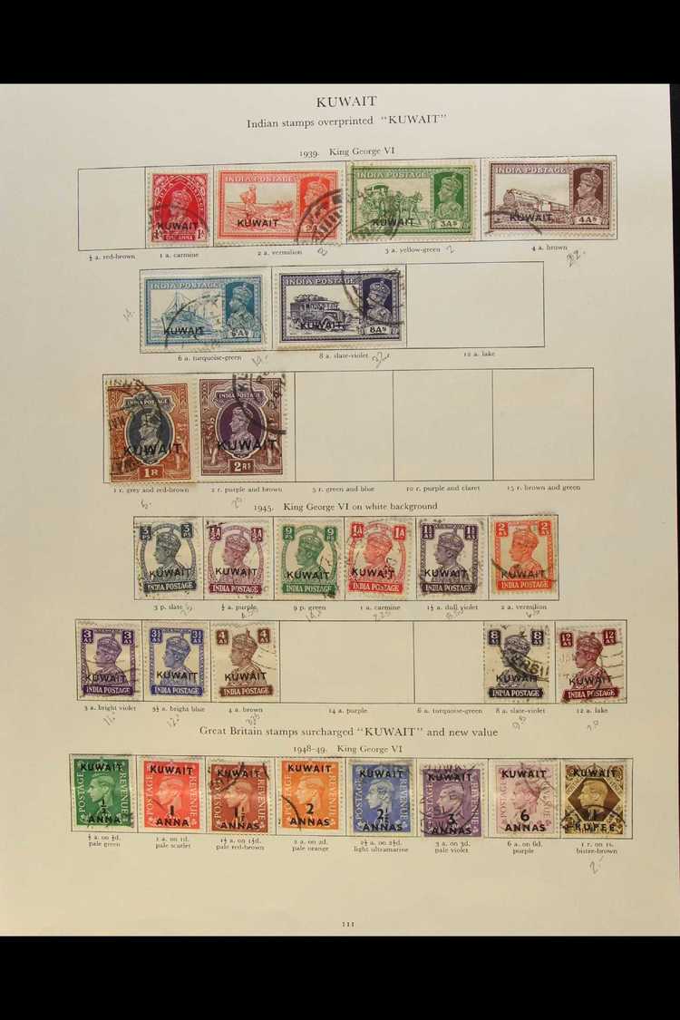 6888 1939-51 All Different Fine Used Collection On An Album Page, Includes 1939 Range To 2r (incl 4a, 6a, And 8a), 1945 - Kuwait