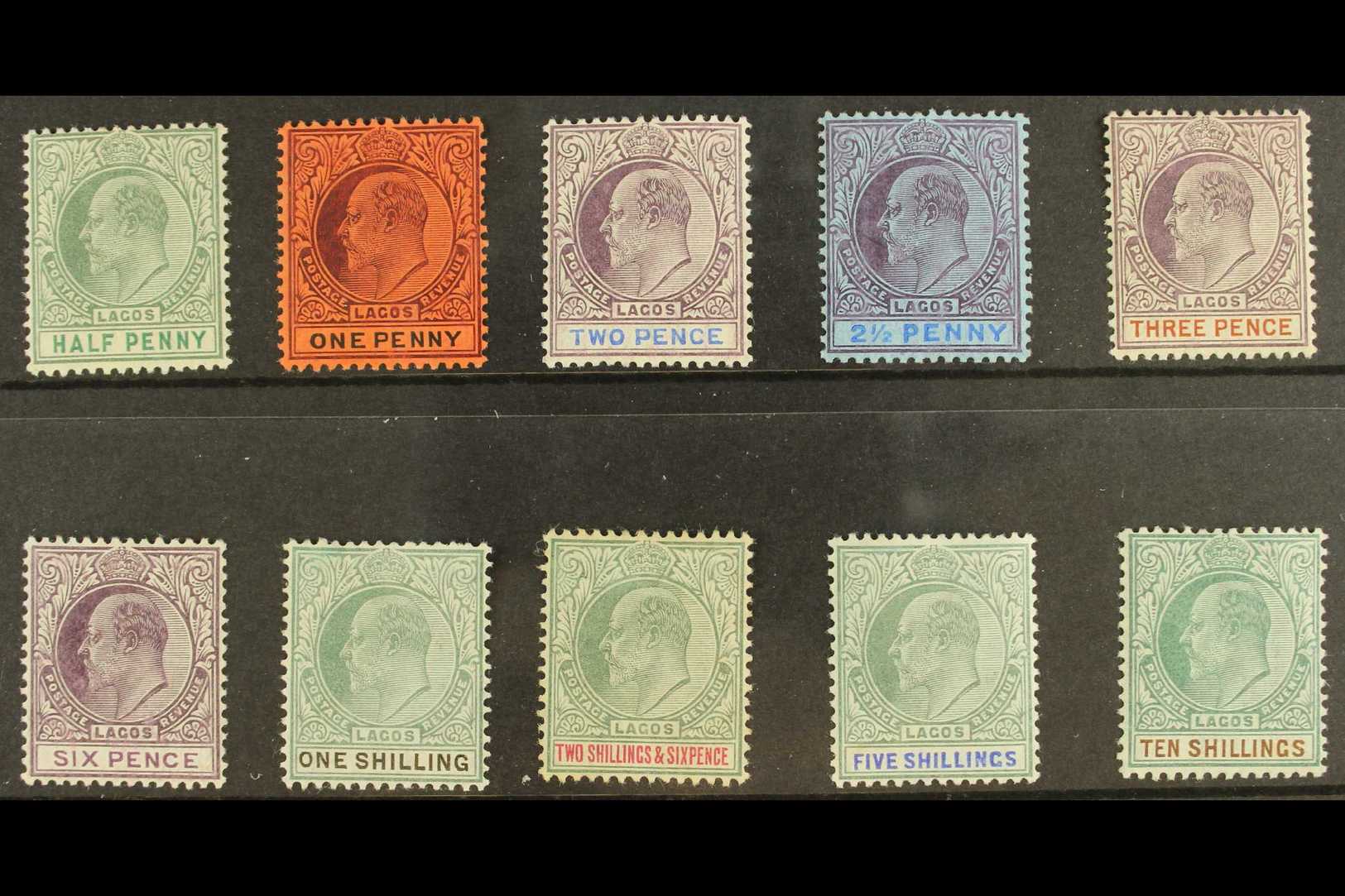 6899 1904-06 Complete MCA Set SG 54/63, Mainly Fresh Mint, 2s 6d With Some Light Tining To Gum. (10 Stamps) For More Ima - Nigeria (...-1960)