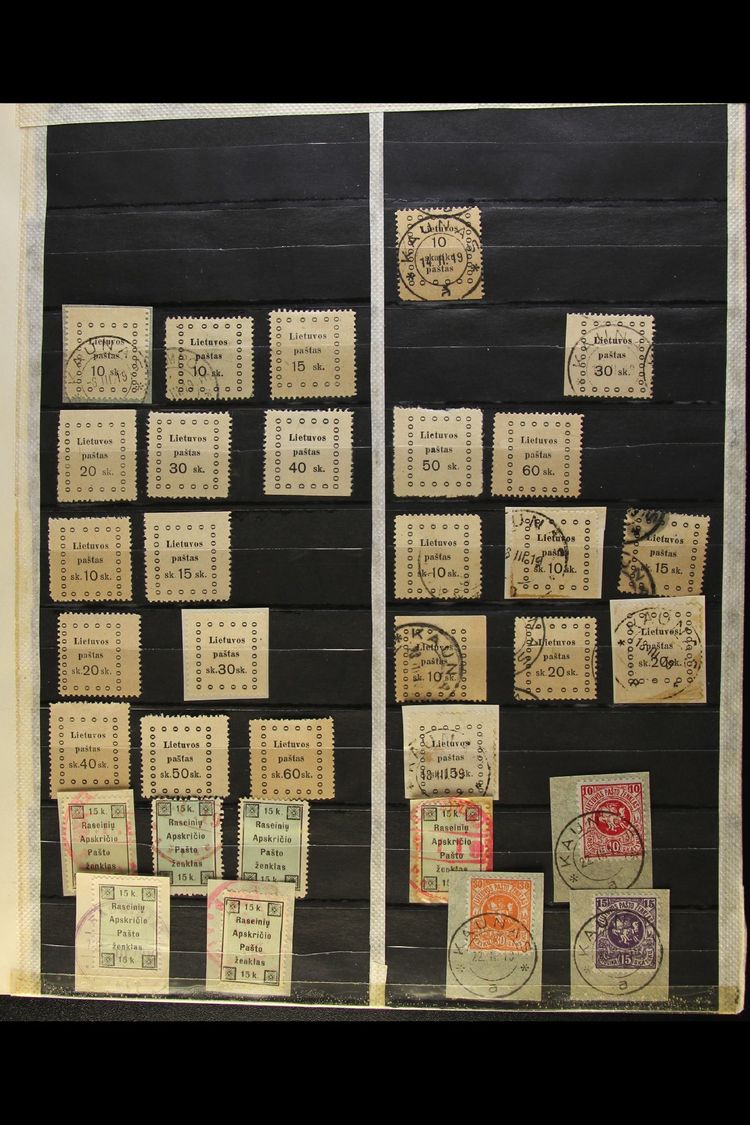 6943 1919-1940 ATTRACTIVE ACCUMULATION Neatly Arranged On Stock Pages, Mint & Used, Inc 1919 Typeset Types (x24), 1919 ( - Lithuania