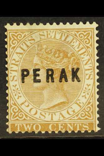 7008 PERAK 1880-81 2c Brown Opt, SG 9, Fresh Mint Small Part Gum, Light Wrinkle. For More Images, Please Visit Http://ww - Other & Unclassified