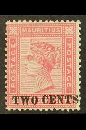 7085 1891 2c On 17c Rose, SG 119, Fine Mint. For More Images, Please Visit Http://www.sandafayre.com/itemdetails.aspx?s= - Mauritius (...-1967)