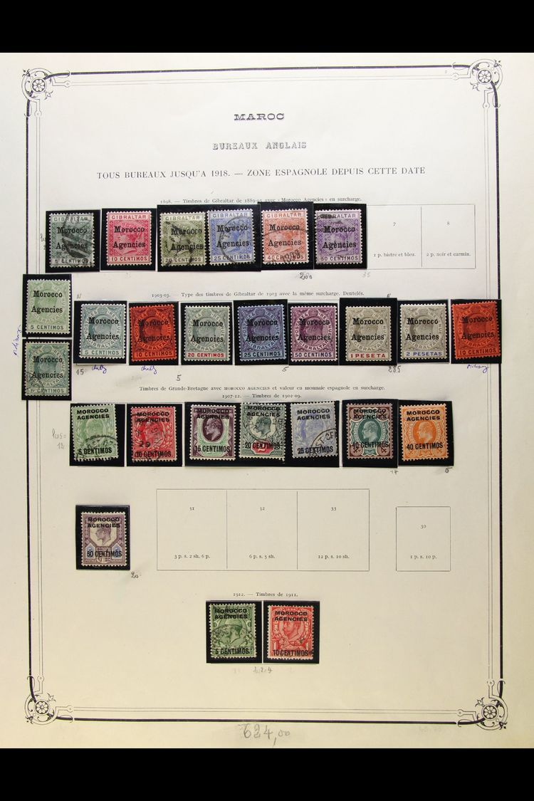 7121 1898-1951 ALL DIFFERENT COLLECTION On Pages, Mint Or Used, Inc Opts On GIBRALTAR 1899 Vals To 50c Inc 40c Used, 190 - Other & Unclassified