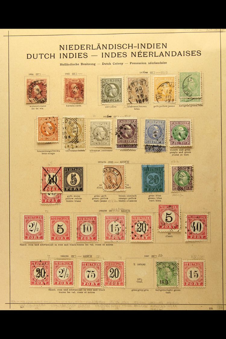 7175 INDIES 1864-1915 Old Time Mint And Used Collection On Album Pages, Includes 1864 10c Imperf Used With Three Margins - Other & Unclassified