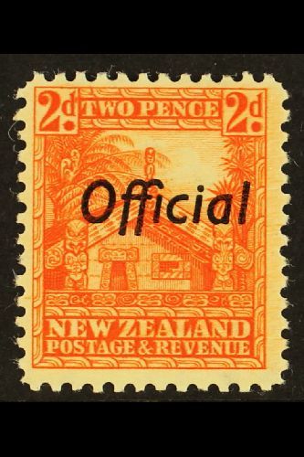 7240 OFFICIALS 1936-61 2d Orange Perf 12½, SG O123b, Very Fine Mint For More Images, Please Visit Http://www.sandafayre. - Other & Unclassified