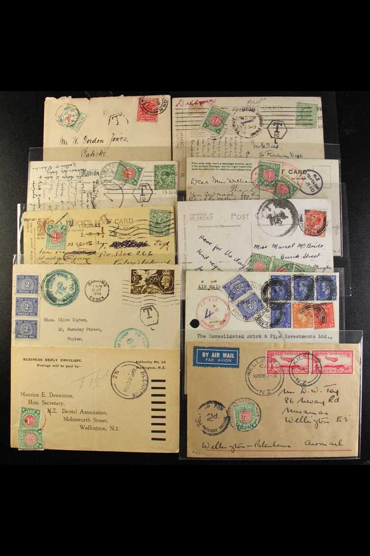 7241 POSTAGE DUE STAMPS ON COVERS COLLECTION 1903-49 A Most Attractive Range With Covers Or Cards From GB 1903 With 2d S - Other & Unclassified