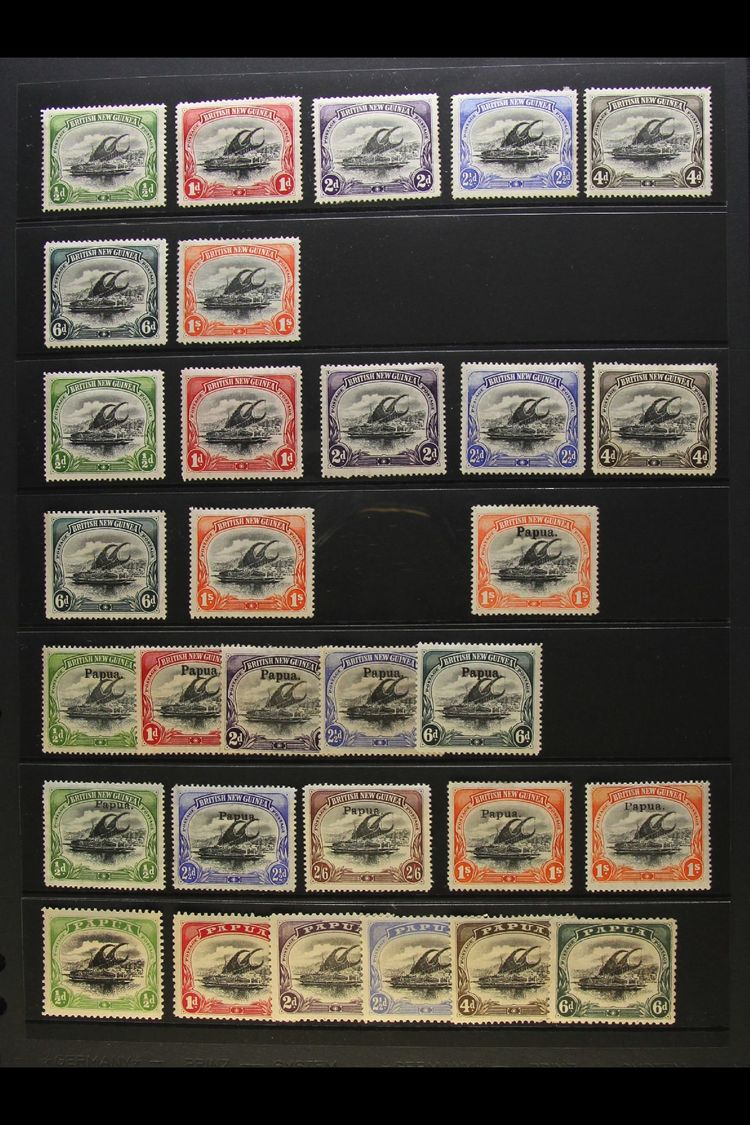 7354 1901 - 1931 MINT LAKATOI  COLLECTION Fresh Mint Range With 1901 Wmk Mult Rosettes Wmk Horizontal Values To 1s Black - Papua New Guinea