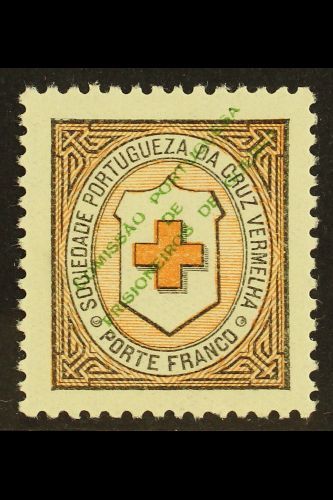 7412 RED CROSS 1916 (-) Red & Black Prisoners Of War Overprint (Michel 2, Afinsa 2), Very Fine Never Hinged Mint, Very F - Other & Unclassified