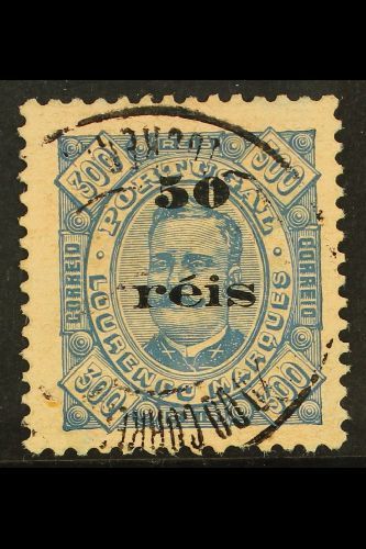 7430 LOURENCO MARQUES 1896 50r On 300r Locally Surcharged "Carlos", SG 36, Fine Cds Used For More Images, Please Visit H - Other & Unclassified