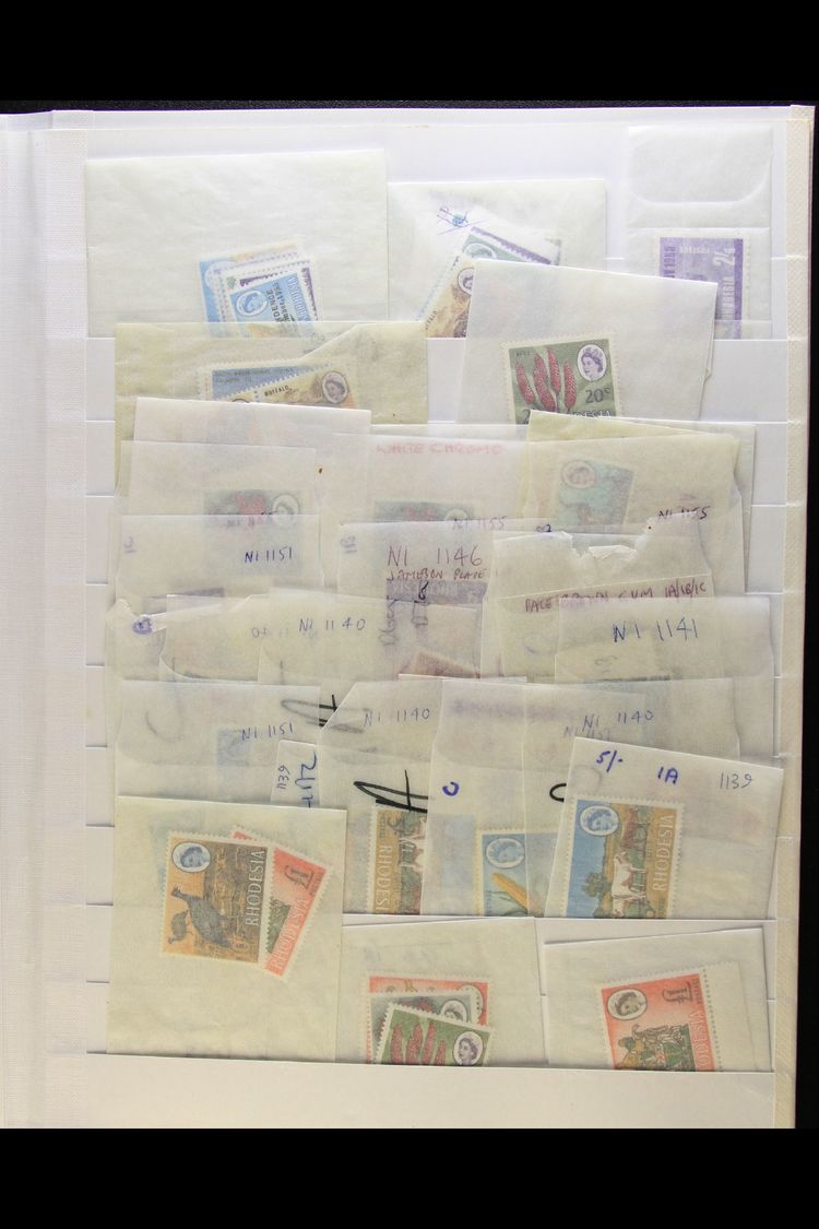 7461 1965-68 NEVER HINGED MINT A Small Range, Post Office Fresh In Glassine Envelopes On A Pair Of Stock Pages With Valu - Other & Unclassified