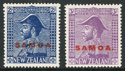 7550 1926-27 2s And 3s Admirals On "Cowan" Paper, SG 169/170, Very Fine. (2 Stamps)  For More Images, Please Visit Http: - Samoa