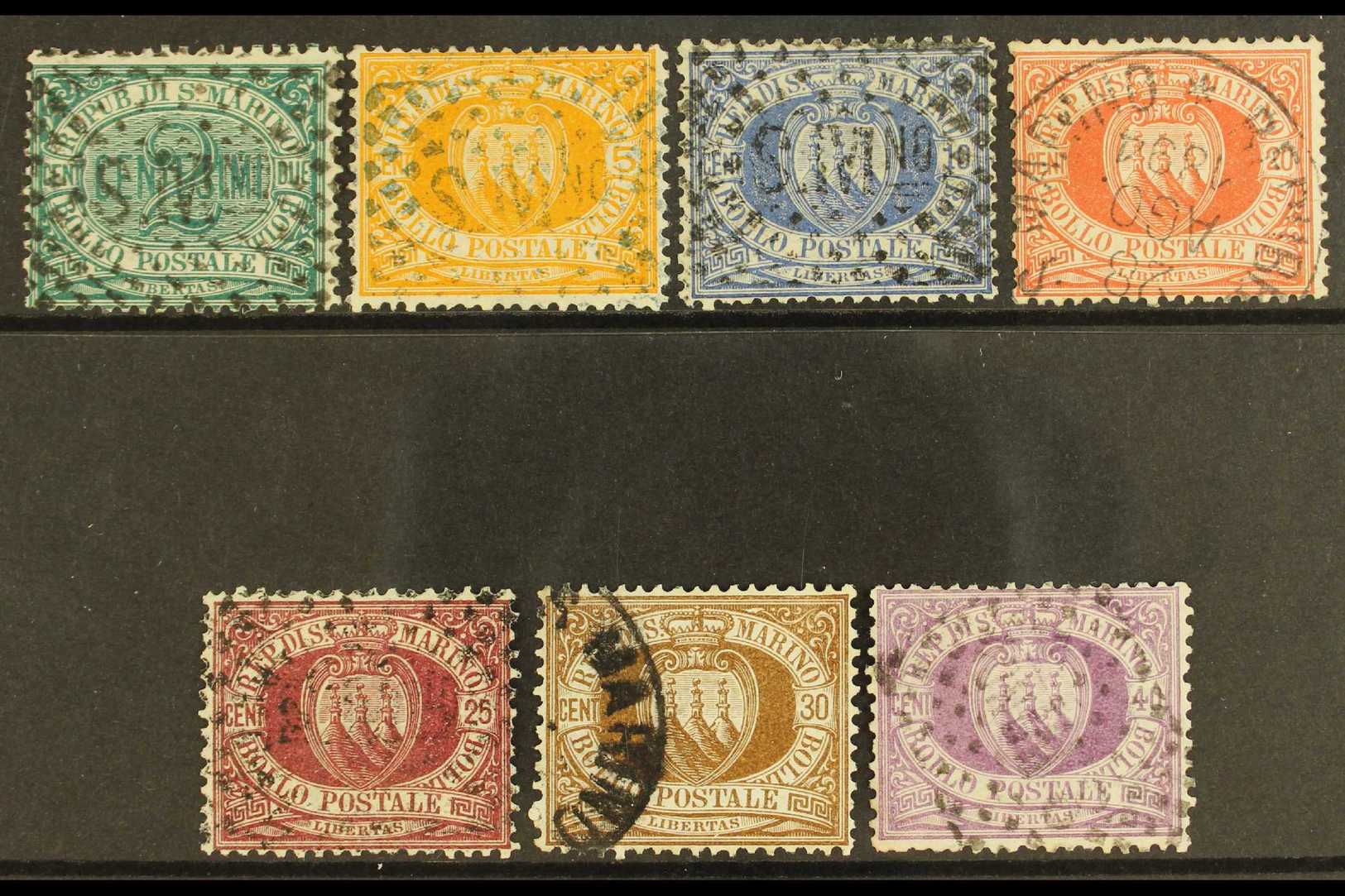 7560 1877 Complete Set To 40c, Sass S1, Very Fine And Fresh Used, All With Good Perforations. (7 Stamps) For More Images - Other & Unclassified