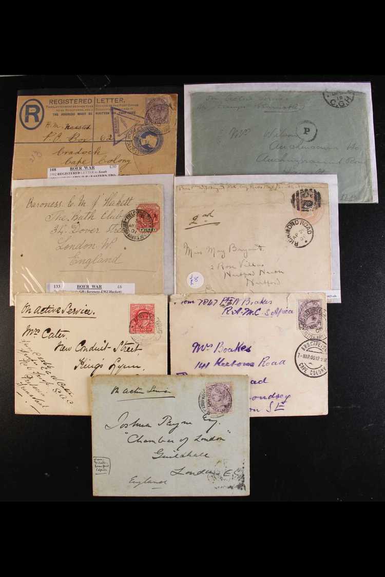 7746 1900-1902 BOER WAR. A Group Of Covers Bearing Mostly Great Britain Stamps Mainly Tied By Army Post Office Cds's, In - Unclassified