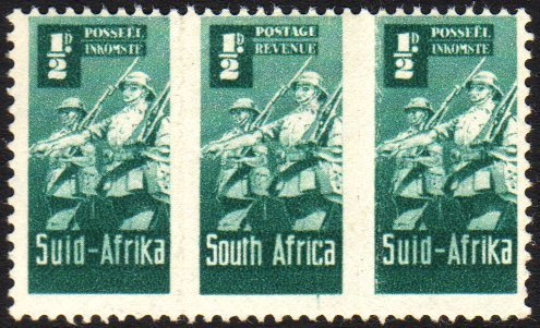 7777 1942-4 ½d Blue-green, Bantam War Effort, ROULETTES OMITTED, SG.97c, Mint, Thinned And Has Been Folded Along Where R - Unclassified