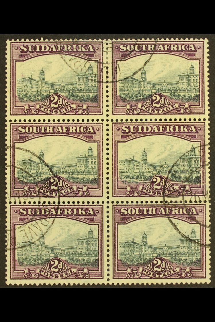 7823 UNION VARIETY 1930-44 2d Slate-grey & Deep Lilac, Watermark Upright, JOINED PAPER VARIETY In A Block Of 6 (join On - Unclassified