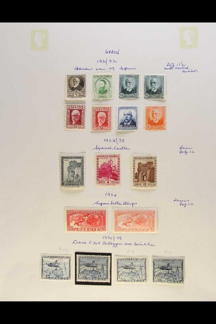 7885 1931 - 1938 ISSUES OF THE REPUBLIC Superb Mint And Used Collection With Many Complete Sets, Better Items And Variet - Other & Unclassified