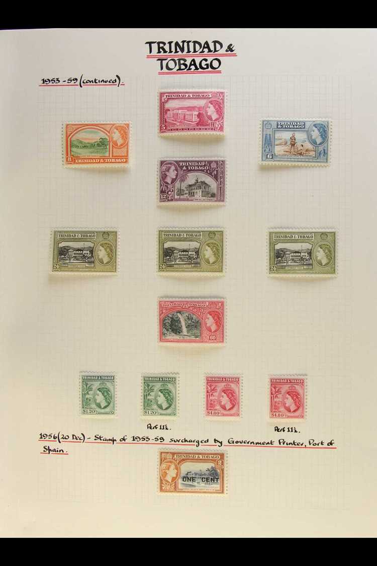 7999 1953-76 MINT QEII COLLECTION An Attractive, Complete Collection With Many Additional Listed Shades Inc 1953-59 Set - Trinidad & Tobago (...-1961)