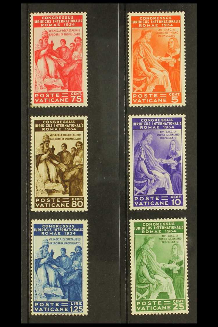 8094 1935 Juridical Congress Complete Set Sass. S. 10, Fine And Fresh Mint. Cat &euro;400 (£320) (6 Stamps) For More Ima - Other & Unclassified