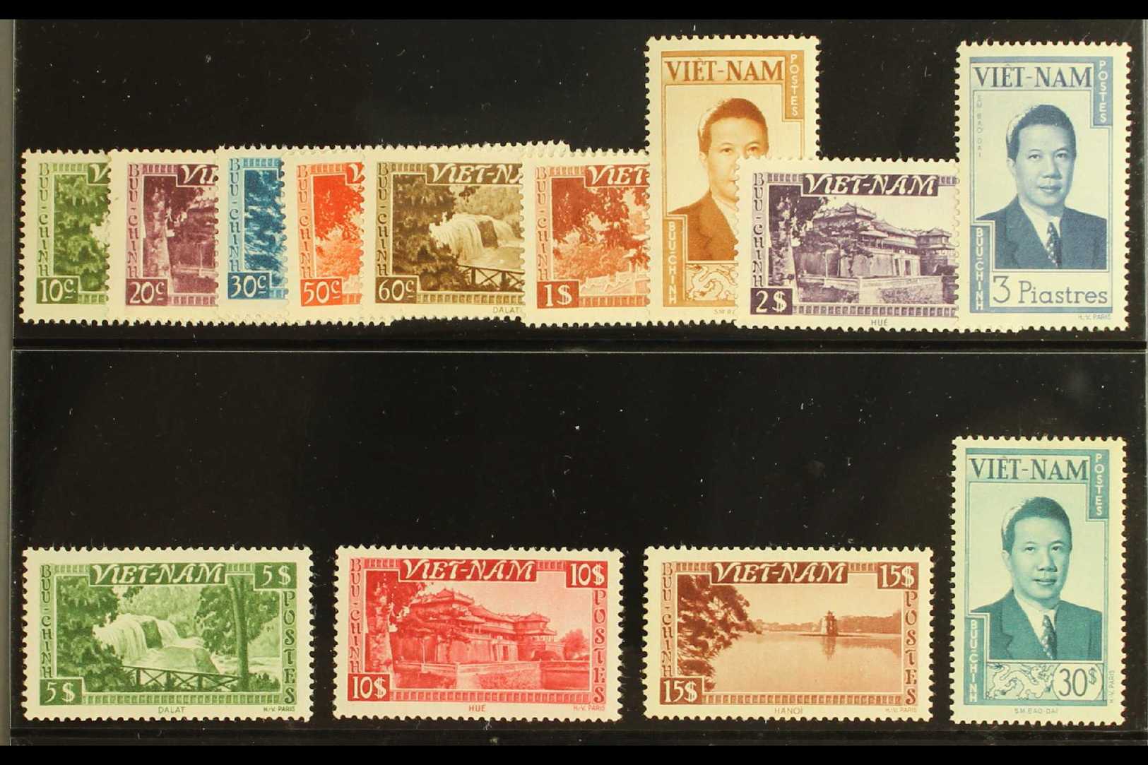 8106 INDEPENDENT STATE 1951 Definitives Complete Set (SG 61/73, Scott 1/13) Very Fine Never Hinged Mint. (13 Stamps) For - Vietnam