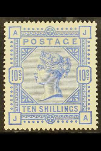 8288 1883-84 10s Ultramarine, SG 183, Mint Large Part OG. A Beautifully Fresh, Well- Centered Example. For More Images, - Other & Unclassified