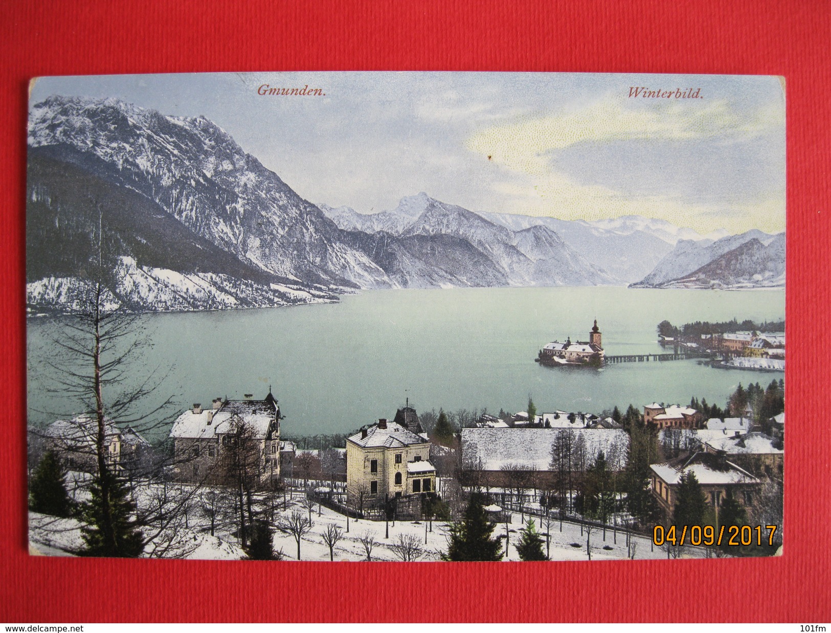 Austria - Gmunden, Winterbild 1911 - Gmunden