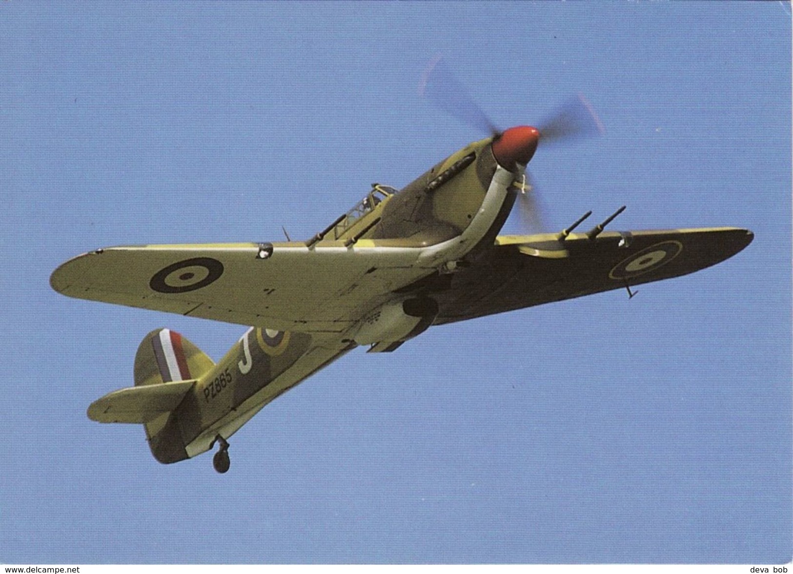Aviation Postcard RAF Hawker Hurricane Mk.IIc Aircraft PZ865 Last Built WW2 - 1939-1945: 2nd War