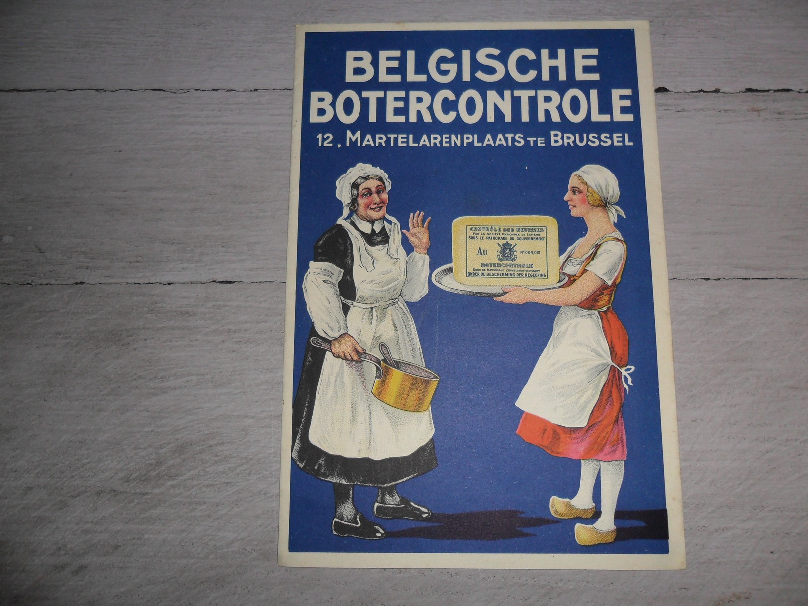 Document ( 125 )  Reclame  Publicité  Beurre  Belgische Botercontrole  Brussel  Bruxelles  ( 17,5 X 12 Cm ) - Publicités