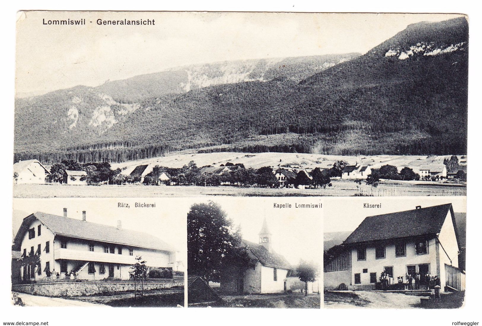 Lommiswil 1909 Gestempelte AK Nach Twann Leichte Gebrauchsspuren In Ecken - Other & Unclassified