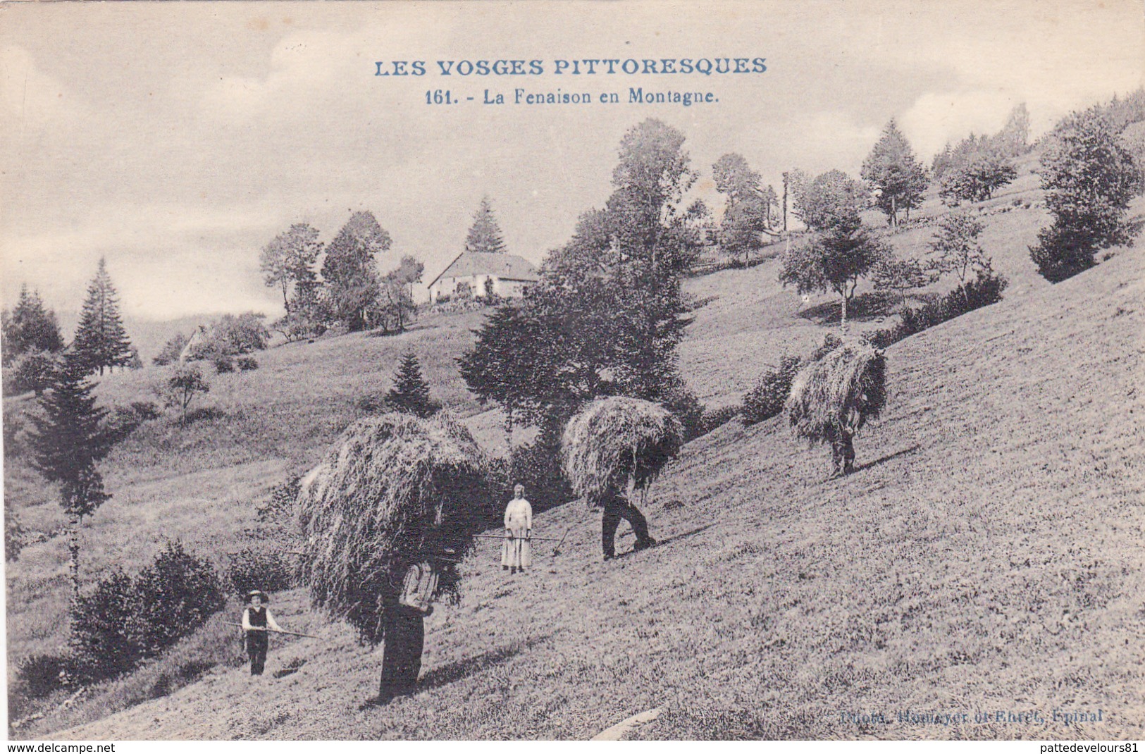 CPA (88) Les VOSGES Pittoresques La Fenaison En Montagne Travaux Des Champs Paysan Agriculture - Autres & Non Classés